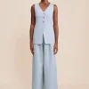 PARKER TROUSER - SILVER BLUE