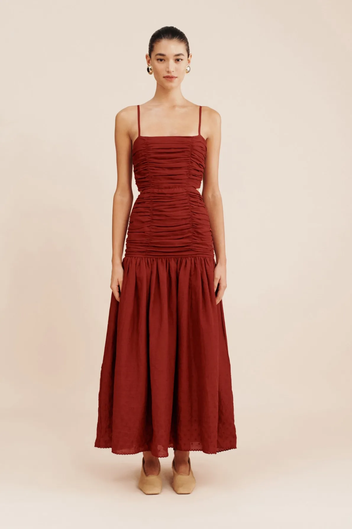 AURELIA DRESS - MERLOT