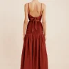 AURELIA DRESS - MERLOT