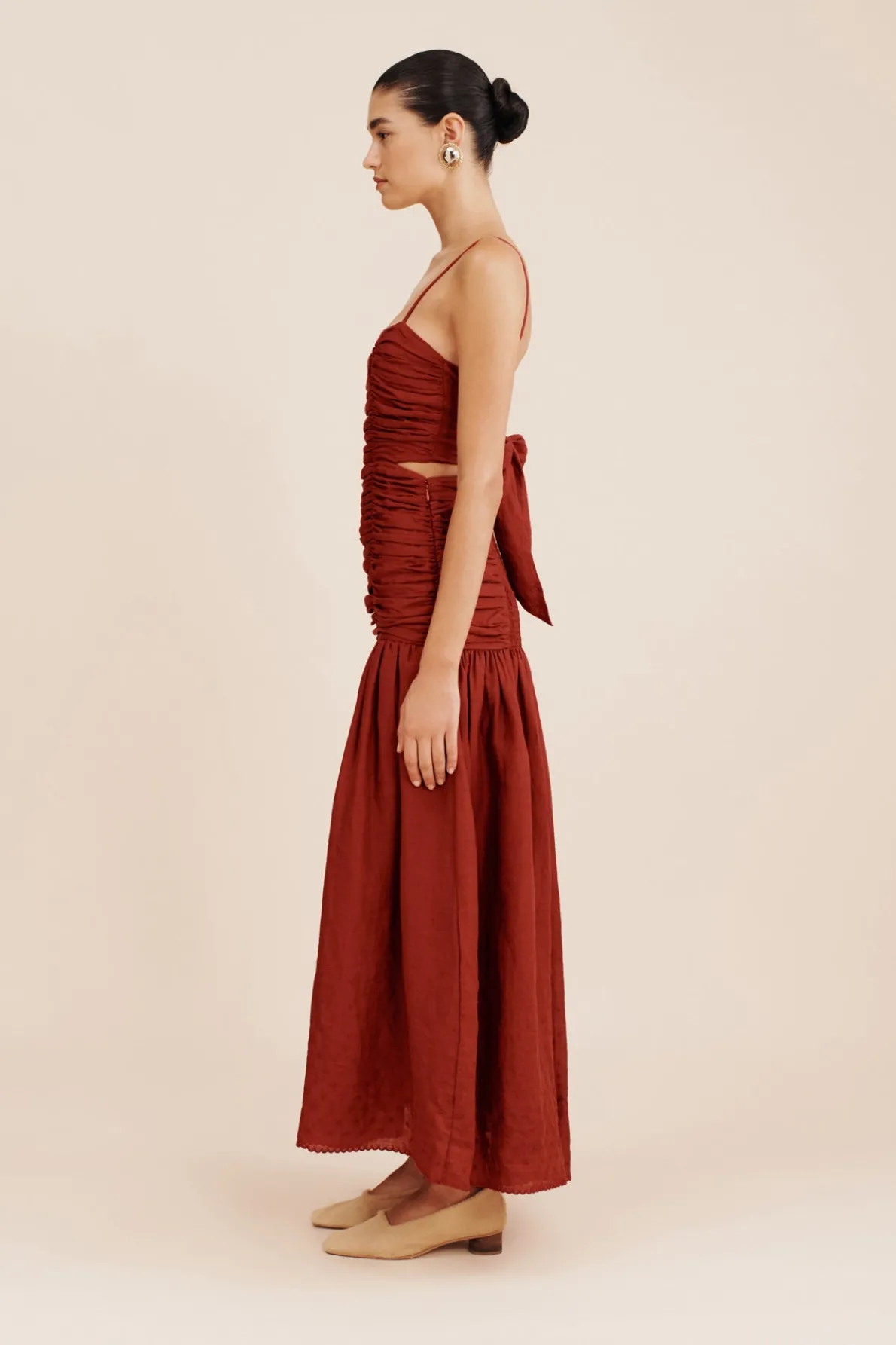 AURELIA DRESS - MERLOT