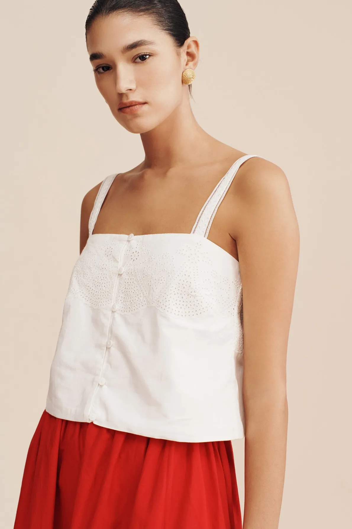 BERYL CAMI - VINTAGE WHITE