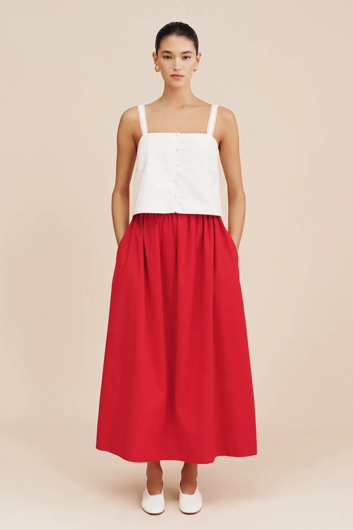 BERYL CAMI - VINTAGE WHITE