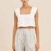 CALEB CROP TOP - IVORY