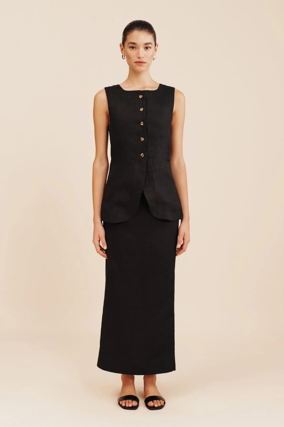 EMMA PENCIL SKIRT - BLACK