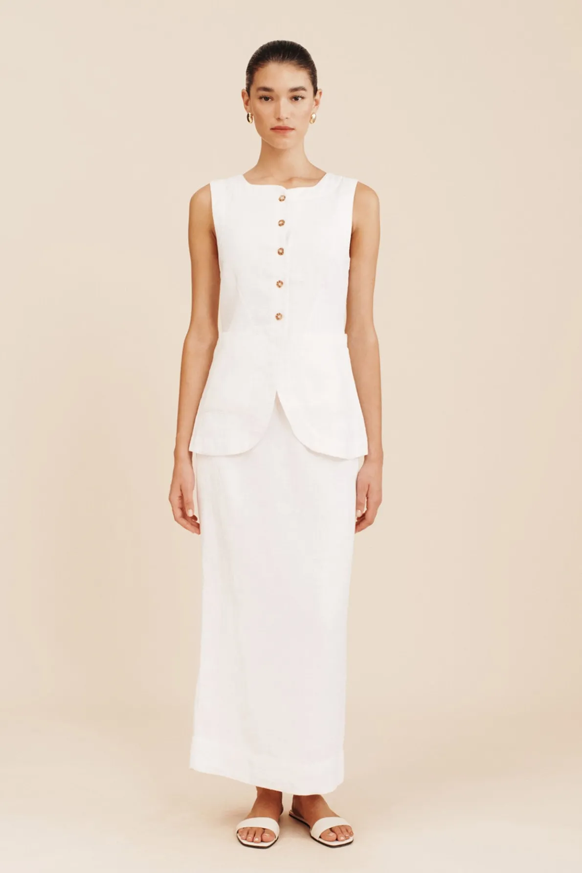 EMMA PENCIL SKIRT - IVORY