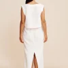 EMMA PENCIL SKIRT - IVORY