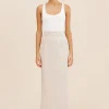 EMMA PENCIL SKIRT - NATURAL