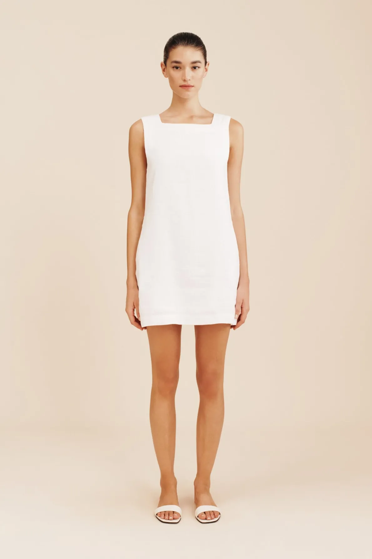 EMMA SHIFT DRESS - IVORY
