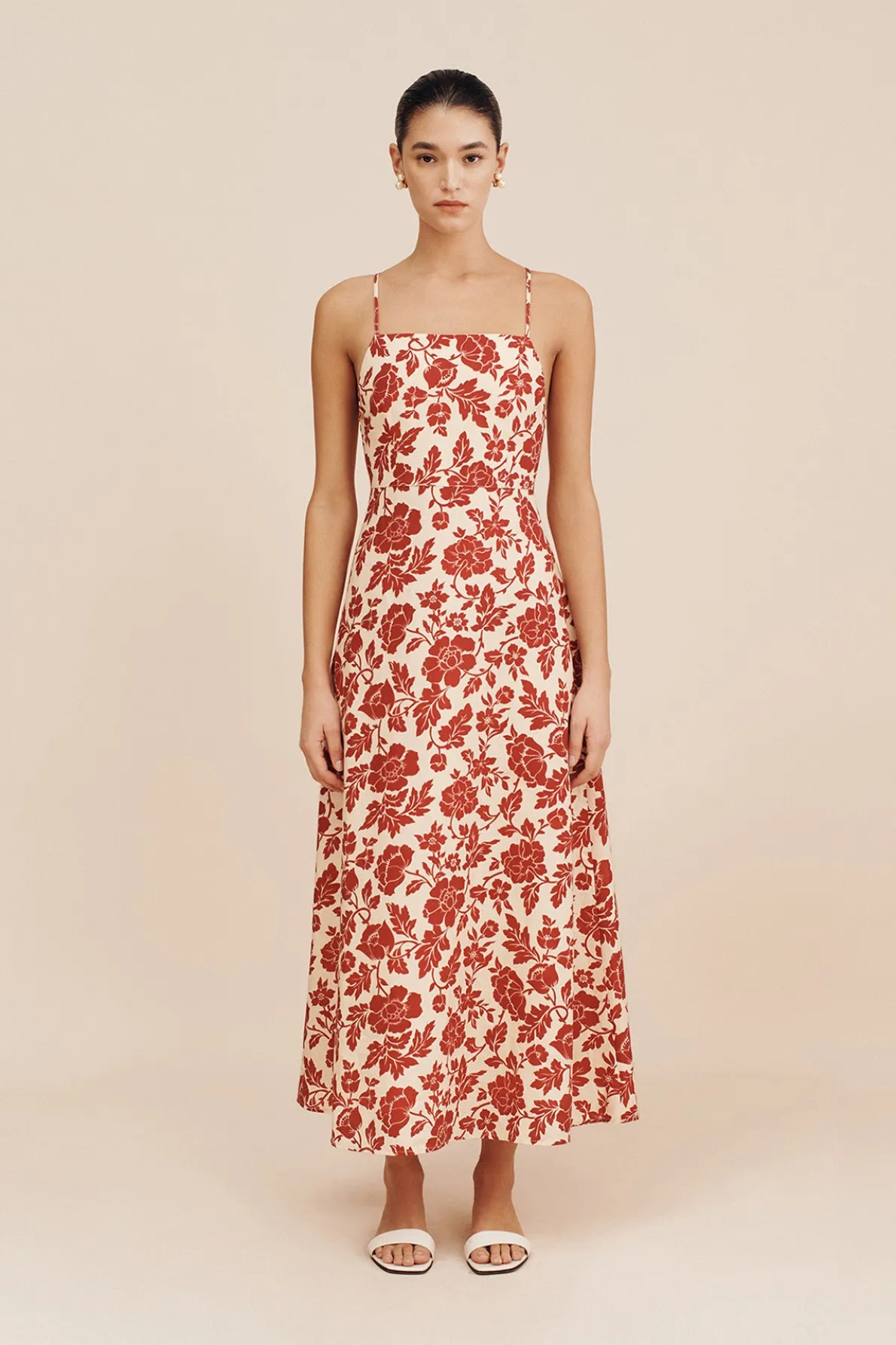 LORI DRESS - SCARLET BLOOM
