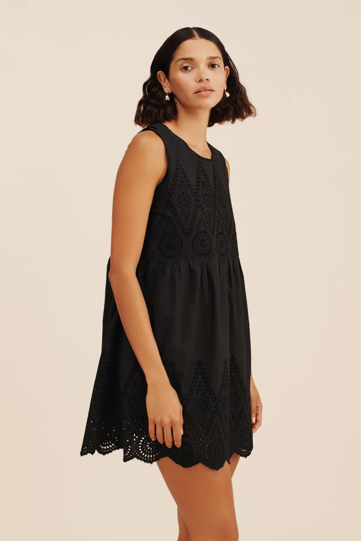 LOUISA MINI DRESS - BLACK