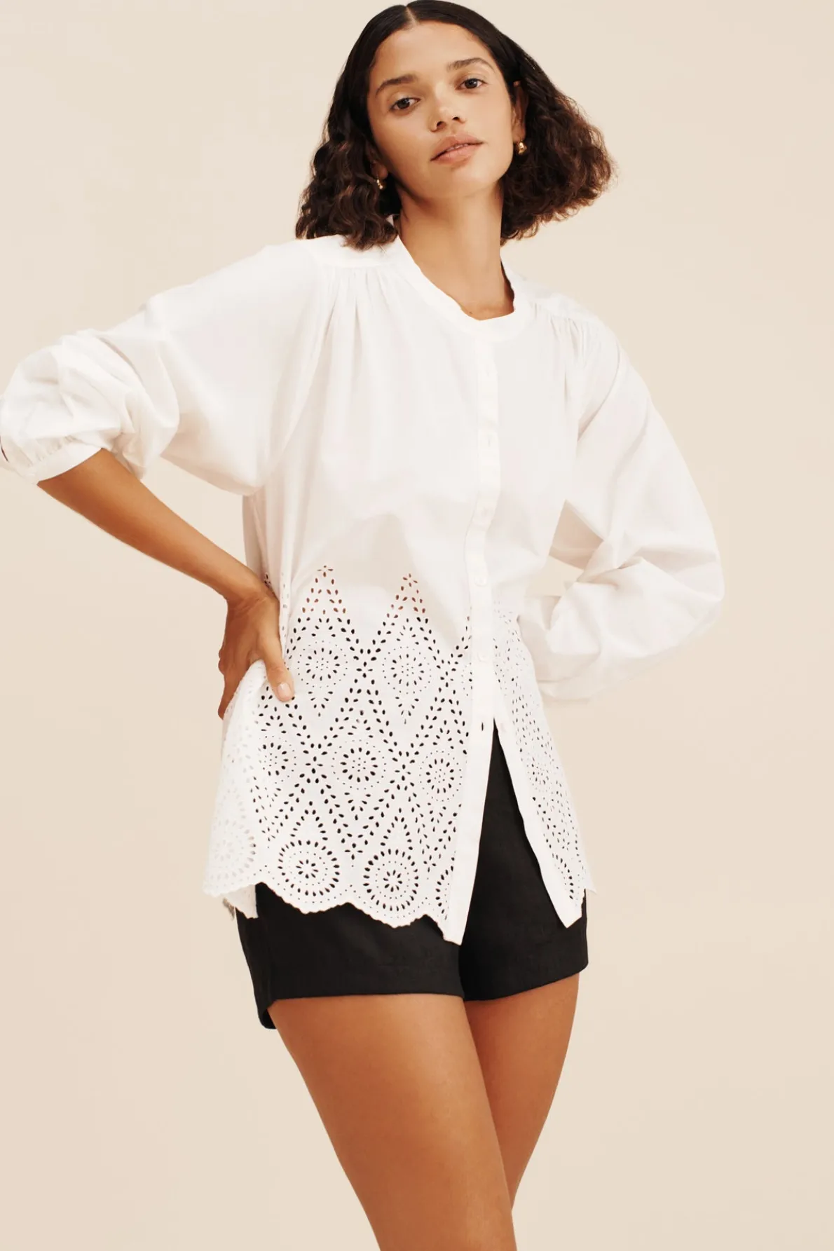 LOUISA SHIRT - VINTAGE WHITE