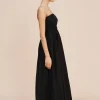 MYLAH STRAPLESS DRESS - BLACK