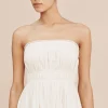 MYLAH STRAPLESS DRESS - CREAM