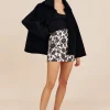 ROMEO MINI SKIRT - NOIR BLOOM