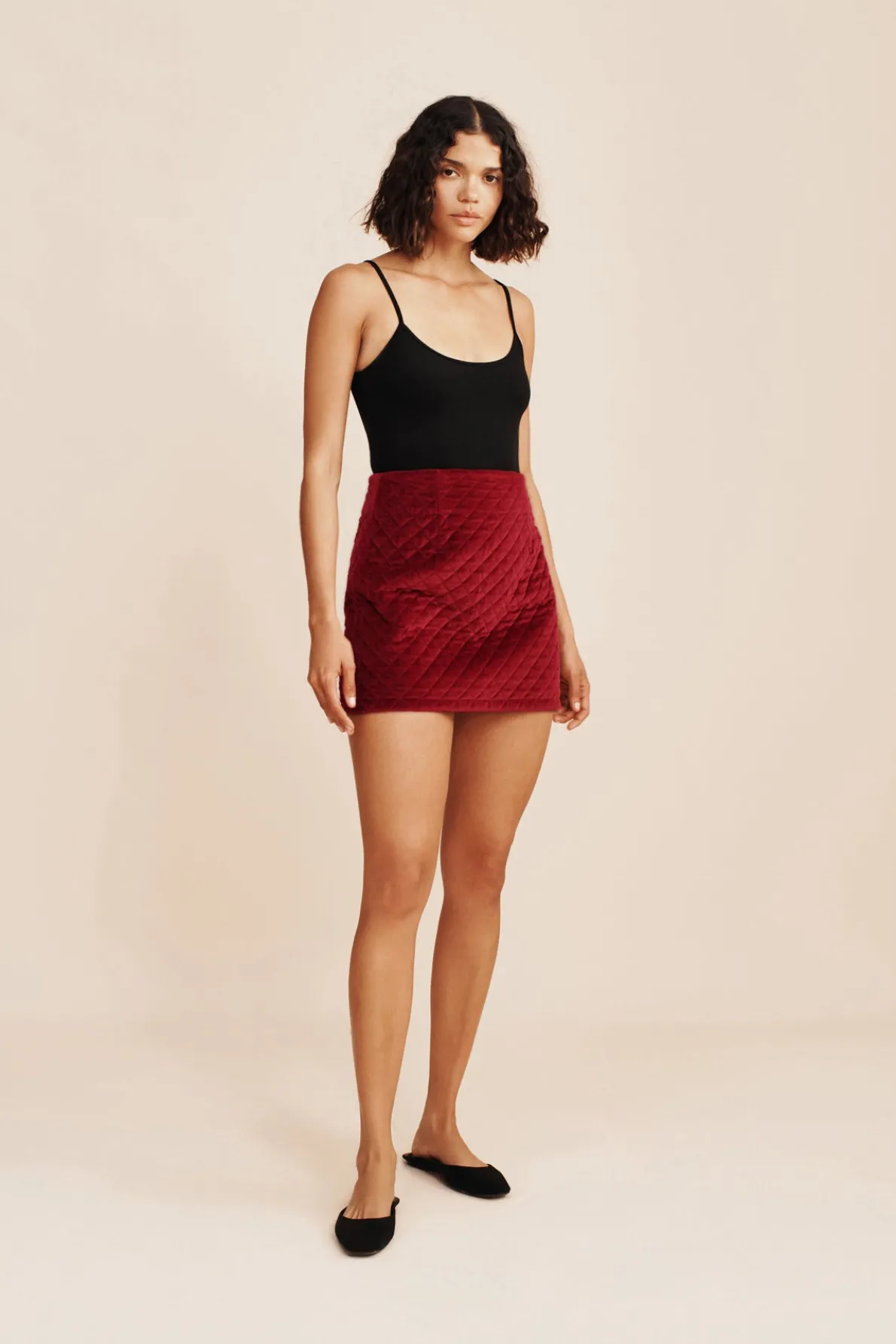 ROMEO MINI SKIRT - RED VELVET