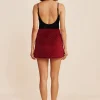 ROMEO MINI SKIRT - RED VELVET