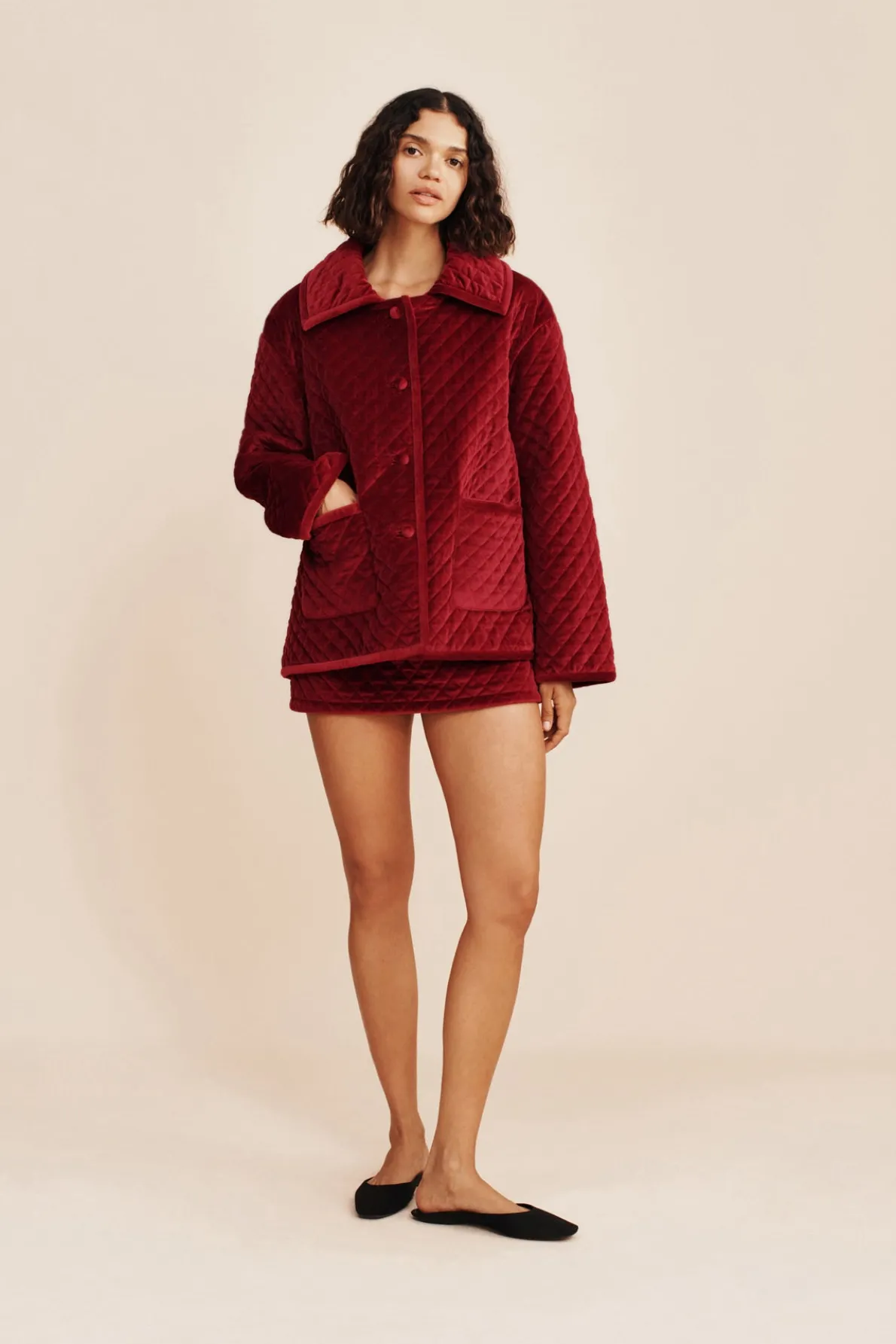 ROMEO MINI SKIRT - RED VELVET