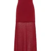 ROMY STRAPLESS DRESS - CHILLI
