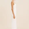 SKYLA COLUMN DRESS - IVORY