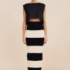 THEO SKIRT - BLACK STRIPE